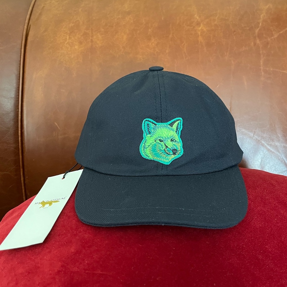 Maison Kitsune Paris Hat with Fox